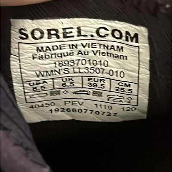 Sorel black ankle sneakers - Picture 5 of 6
